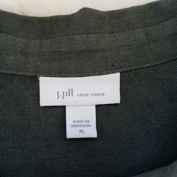 J. Jill Love Linen Shirt Dress - Picture 7 of 9